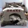Drake-Themen-Bettwäsche-Set Bettwäsche Bettbezug-Set Bettbezug Kissenbezüge  (1*Bettbezug 2*Kissenbezüge, ohne Bettdecke)