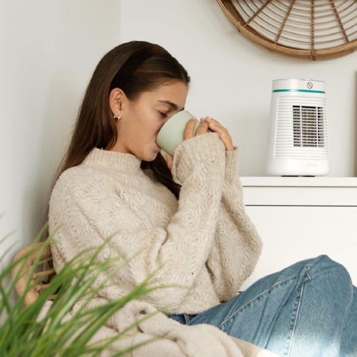 Cecotec chauffage en céramique de table readywarm 1550 max ceramic rotate, 1500 w, oscillation