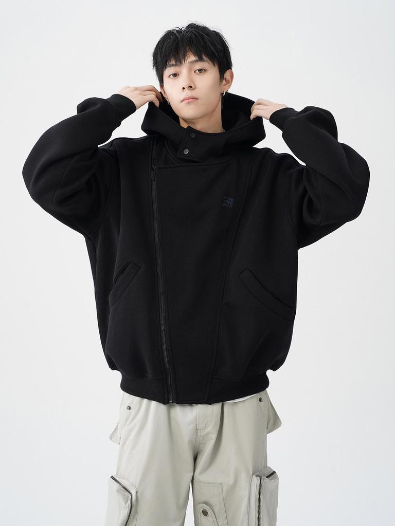 Amerikanischer Unisex Doppel-Reißverschluss-Hoodie: Frühling Schwergewicht Trendmarke Design Emotion Jacke