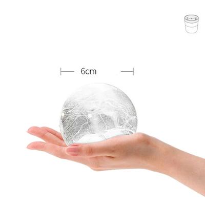 1 pz. Stampo per cubetti di ghiaccio in silicone, forma grande, forma a palla, vassoio rotondo per alimenti, gadget fantastici, accessori da cucina, creazione di stampi