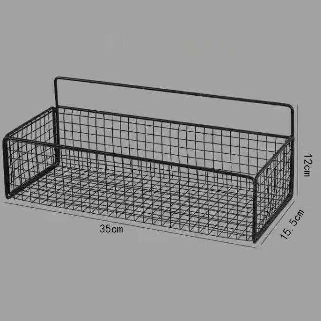 No-Drill Wall-Mounted Bathroom & Kitchen Storage Rack