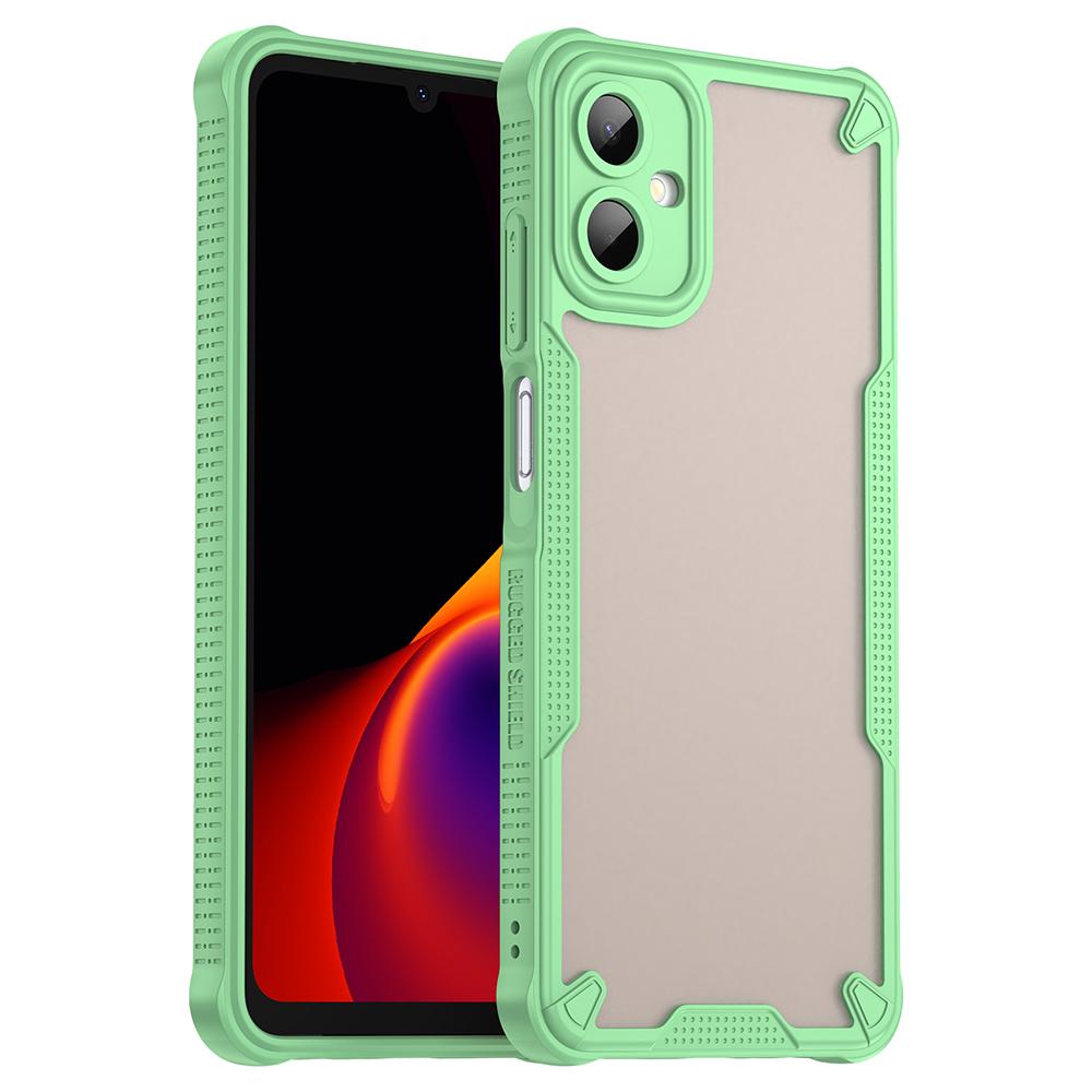 

For Samsung Galaxy A06 5G Case Hybrid Frosted Phone Back Cover Green