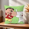 Cushion Cover Soft Pillow Case for Kawaii S-Shin Sofa Chan Living Room Home Funny Cute Decor Protective C-Crayon Cartoon Cover