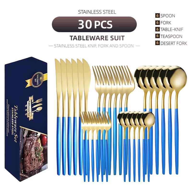 Lantuan 30-Piece Stainless Steel Cutlery Set