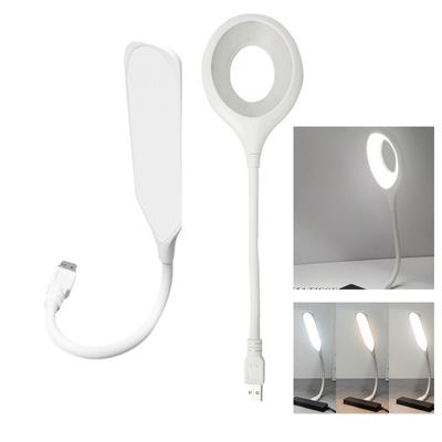 Przenośna lampka nocna LED do książki z portem USB DC, chroniąca oczy, mini lampka do czytania dla studenta, oświetlenie klawiatury laptopa/PC, lampka biurkowa na powerbank
