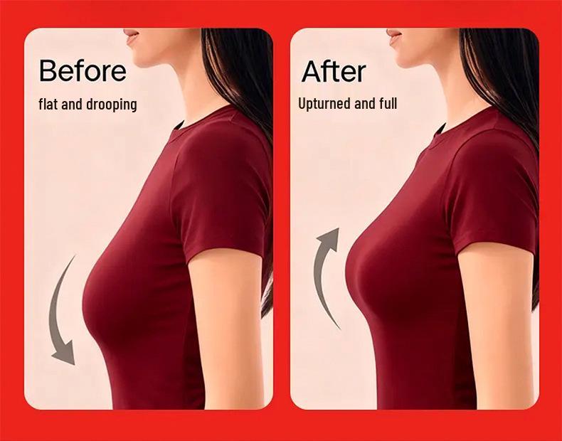 New Year Festive Red Seamless Push-up Wireless Bra and Triangle Panties Set