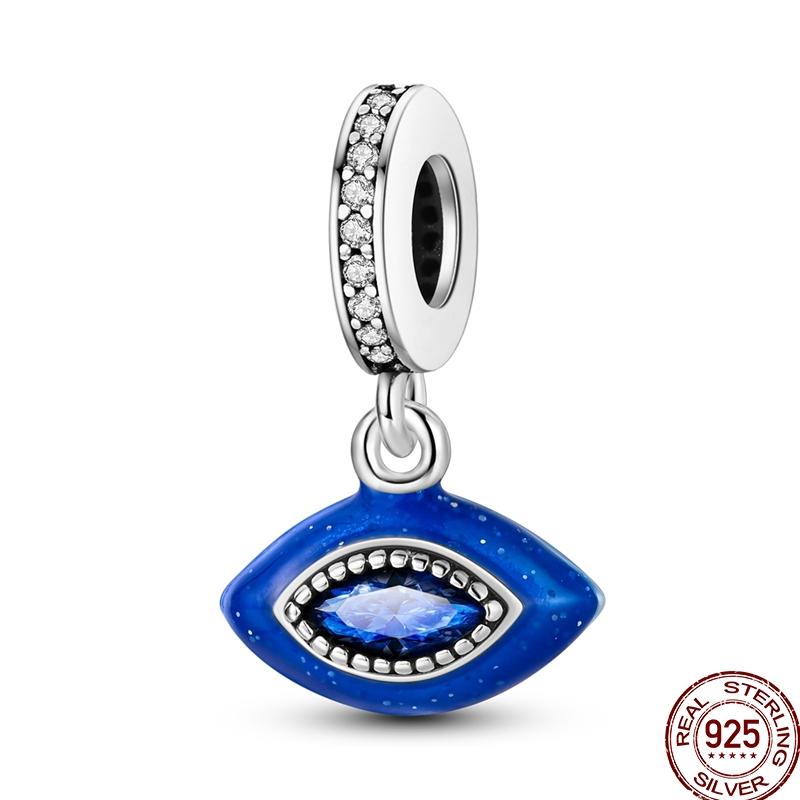 Copper Devil'S Eye Fatima Hand Charms Beads Tarot Cards Pendant Fit Original Bracelet Women Diy Jewelry Accessories
