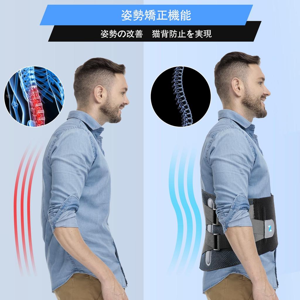 NEENCA Lumbar Support Belt for Back Pain Relief, Adjustable Belt, Innovative Ergonomic Design, with Lumbar Pad, Breathable Material (Unisex), Suitable