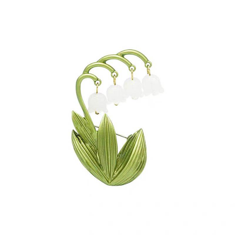 Lily of the Valley Tassel Brooch: Light Luxury Retro Pin and Corsage Clothing Accessory