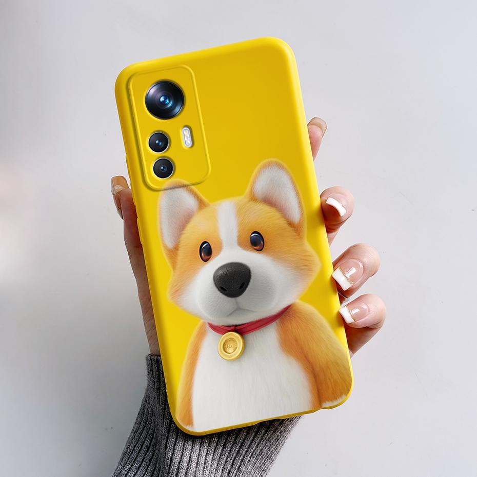 For Xiaomi Mi 12T 12 T Pro Case Cute Panda Liquid Silicone Phone Cases For Xiaomi Mi 12T 12 Mi12 T 12X Lite Pro Soft Cover Case