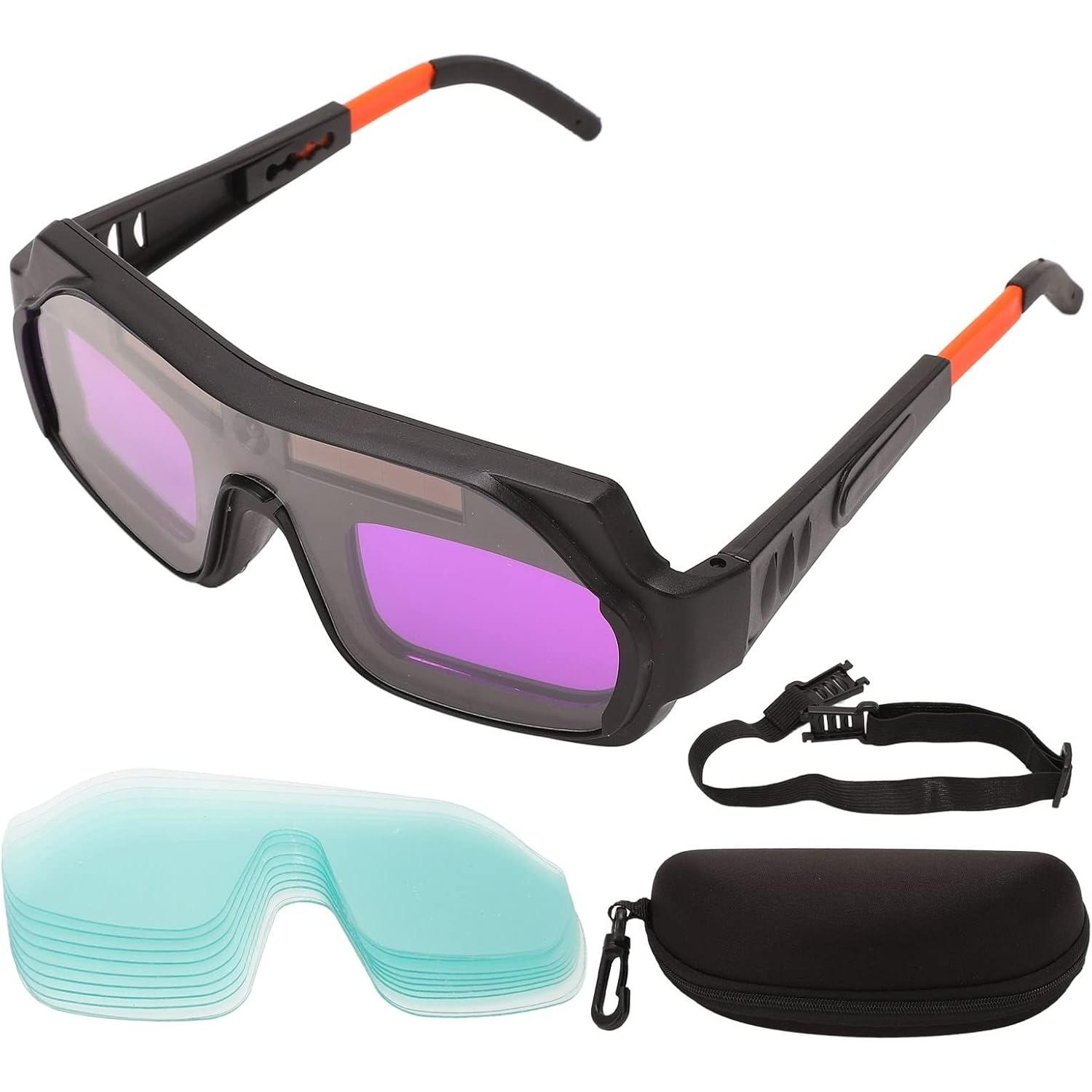 Auto Darkening Welding Goggles Wide Shade Range Welding Glasses Auto Darkening Welding Helmet Welder Massk Welding for Welder Soldering welding L
