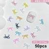 Mixed Cute Mini Colorful Resin Line Bowknot Bow Tie Ribbon Nail Art Decorations DIY Manicure Rhinestones Accessories