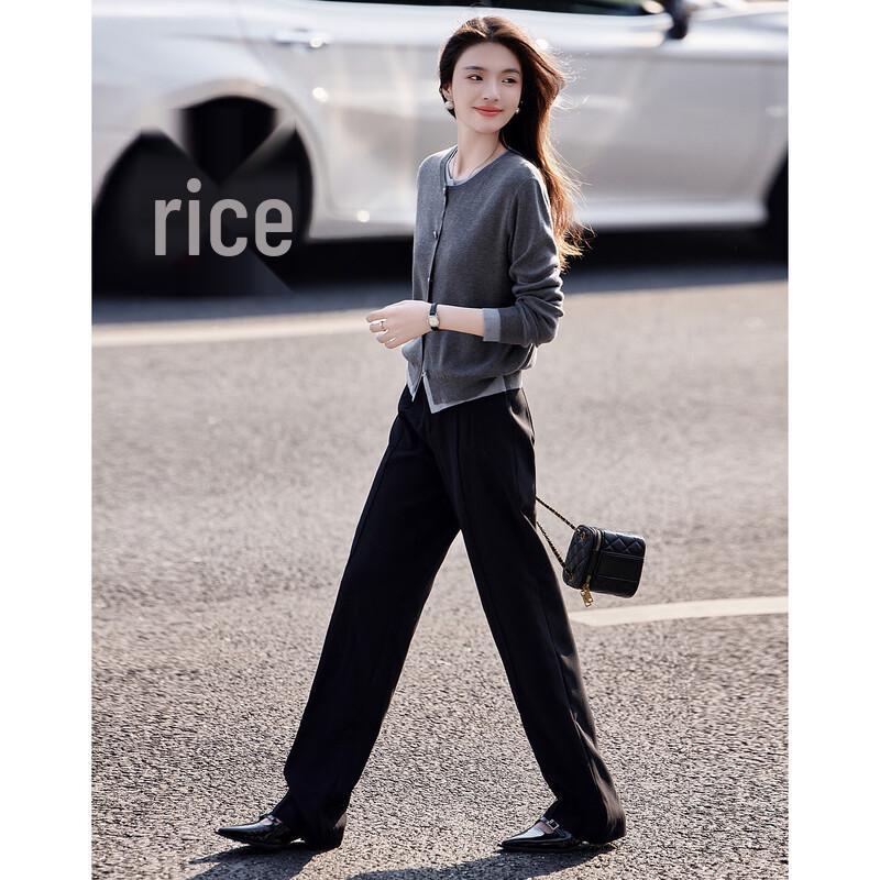 Demana Women's Faux Layered Color-Block Knit Sweater