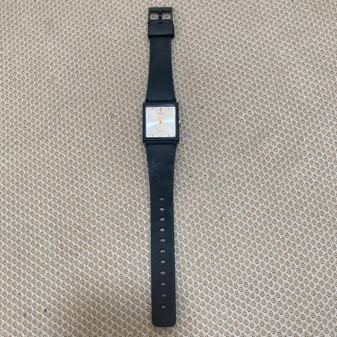 Used CASIO Cheap Casio Digital Watch Silver Black Minimum