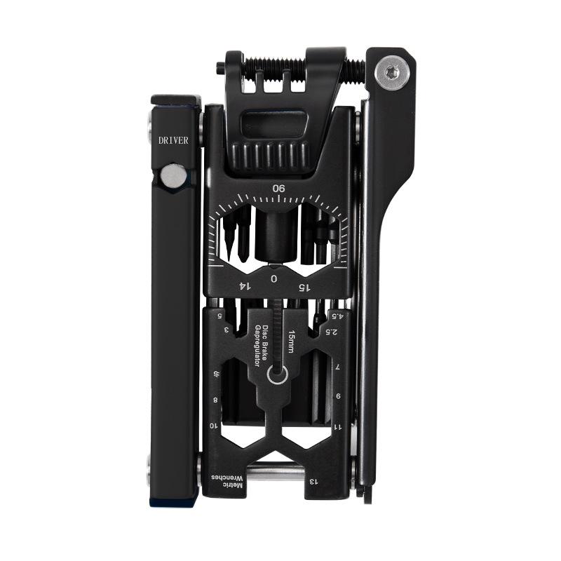 38-in-1 Multifunctional Portable & Detachable Bicycle Repair Tool Kit, Must-have Equipment for Outdoor Cycling Black 1pcs