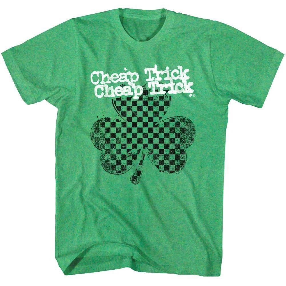 Cheap Trick Green Clover Shamrock Men s T Shirt Lucky Rock Band Album Tour Merch S