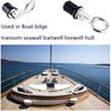 316 Stainless Steel Flip Style Drain Plug - Cam Lock Snap Tight Plug For Boat Hull, Livewell, Baitwell, Transom (Fits 1" & 1-1/4" Holes)