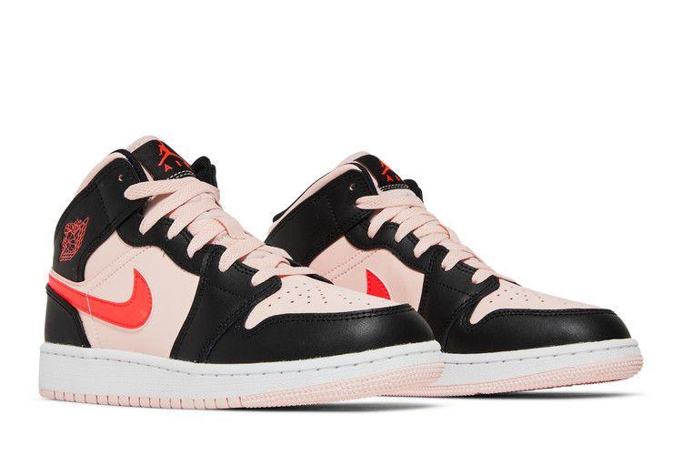 Air Jordan 1 Mid GS 'Black Pink Crimson'