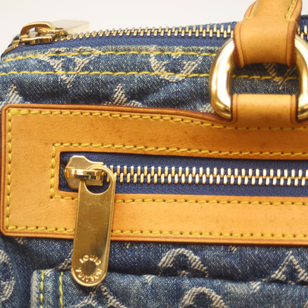 LOUIS VUITTON 05 M95019 05 Monogram Denim Neo Speedy Handbag blueUsed