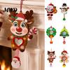 Safe Odorless Crafting Kits for Toddlers Christmas Shaker Ornament DIY Kit Kids, Santa Snowman Reindeer Felt Personalized Eve Gifts Craft Set, Glitter