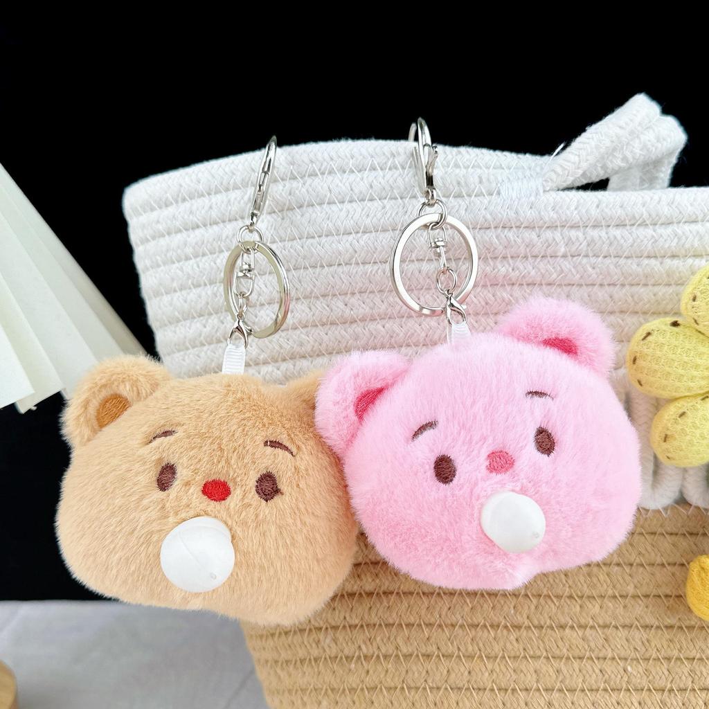 Heart Plush Doll Pendant - Cute Cartoon Gift for Best Friends & Students