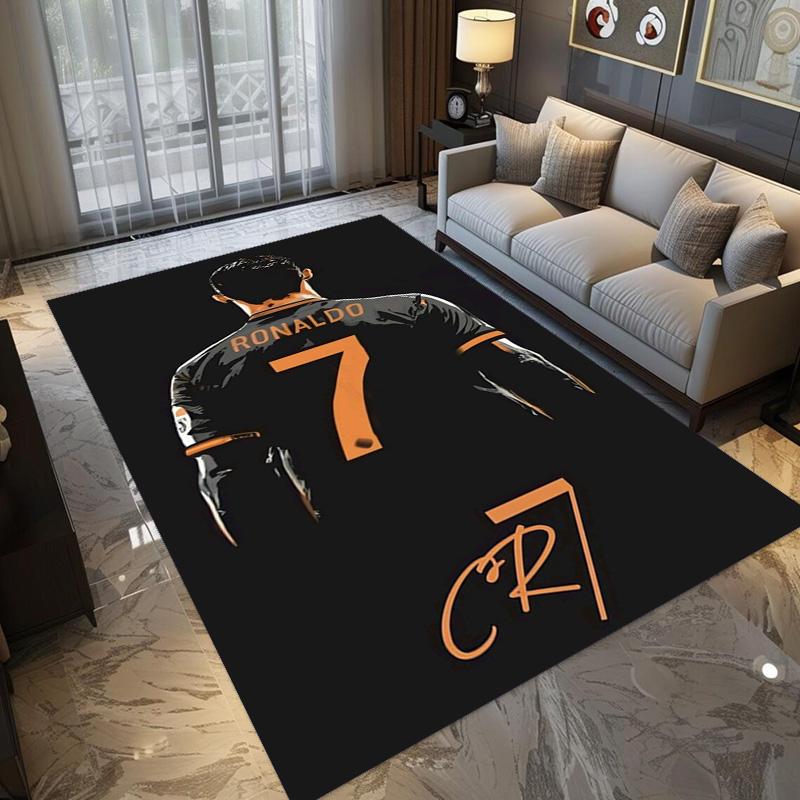 Cristiano Ronaldos Erbe Teppich Wohnzimmer- und Schlafzimmerteppiche Druck Schutzmatte Kunst Fußmatte