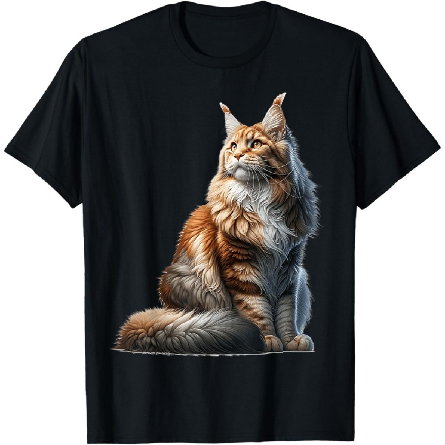 Maine Coon Design Maine Coon Cat T-Shirt S