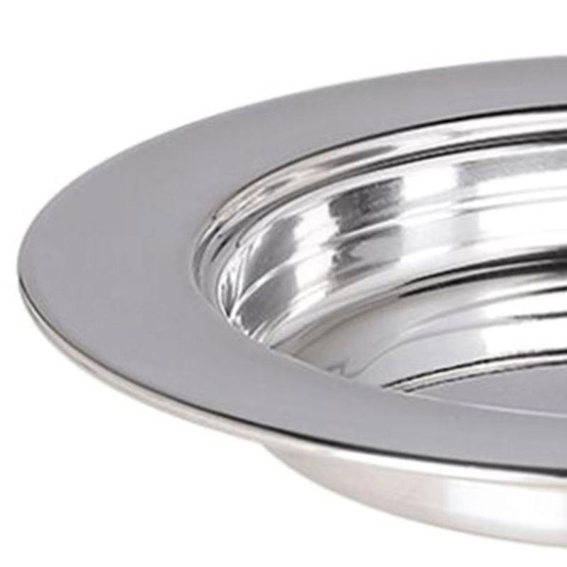 Durable 304 Stainless Steels Ceremonial Plate Holy Communion Bread Tray For Church Services And Pastry Presentation