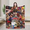 Soft Warm Blanket Airplane Travel The Big Bang Theory Throw Blanket  Flannel Bedspread For Home Decor Comfortable Sofa Bed Cover