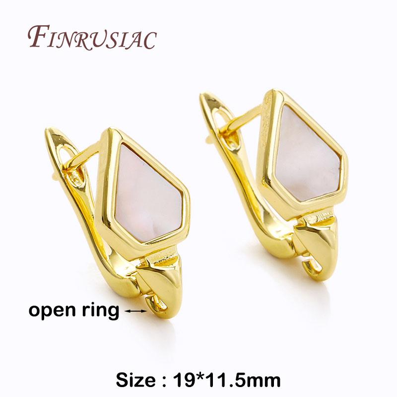 18K Gold Plated Anti-Allergy Basic Ear Wire Hook Earring Clasps Shvenzy Accessories Handmade DIY Women's Earring Making Fittings