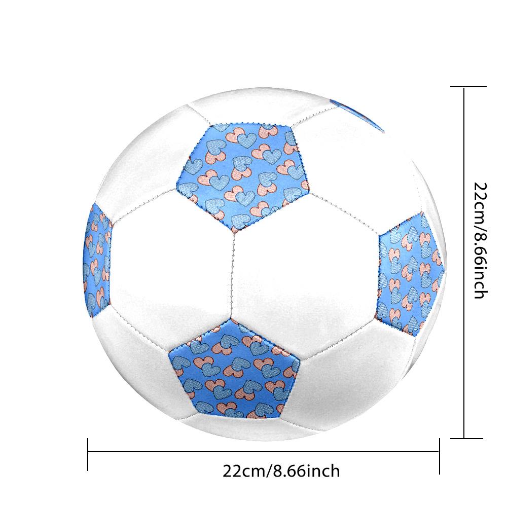 1PC Heart Soccer Ball Size 5 Football Machine Sewn Indoor/Outdoor Universal Football A19