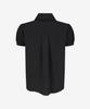Limekeu Lace Collar Puff Blouse Black
