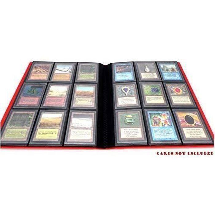 Docsmagic.De Pro-Player 9-Pocket Album Red - 360 Card Binder - MTG - PKM - YGO - Classeur Pour Jeu De Cartes Rouge