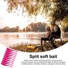 10 Stück 7,5 cm Weichköder Doppelschwänze Realistisch Flexibel Lang Bunt Süßwasser Salzwasser Universal Künstlicher Angelköder Swimbait