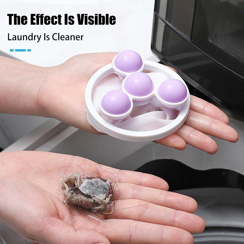 3Pcs/Set Washing Machine Filter Hair Lint Catcher Remove Dirt Laundry Ball Clothes Anti-Winding Cleaning Tool Household Products