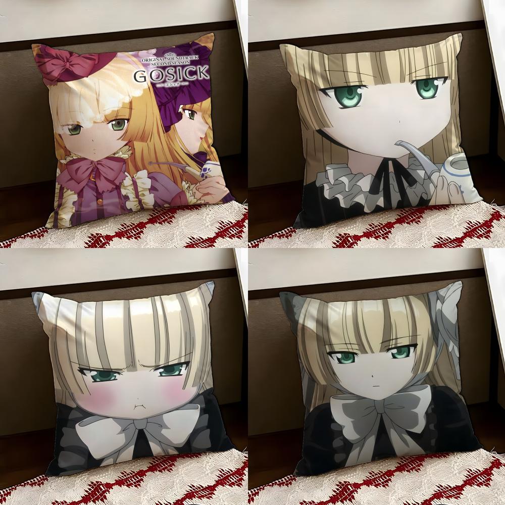 Anime cute GOSICK Cushion Cover Reversible Soft Durable Pillow Cover Home Car MultiScene Use for Daily Comfort