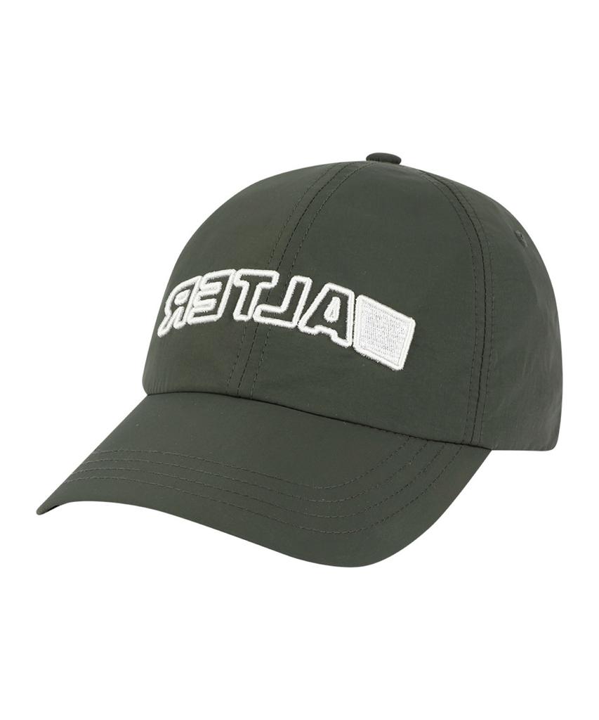 ALTER STUDIO Nylon Neat Logo Ball Cap_Khaki