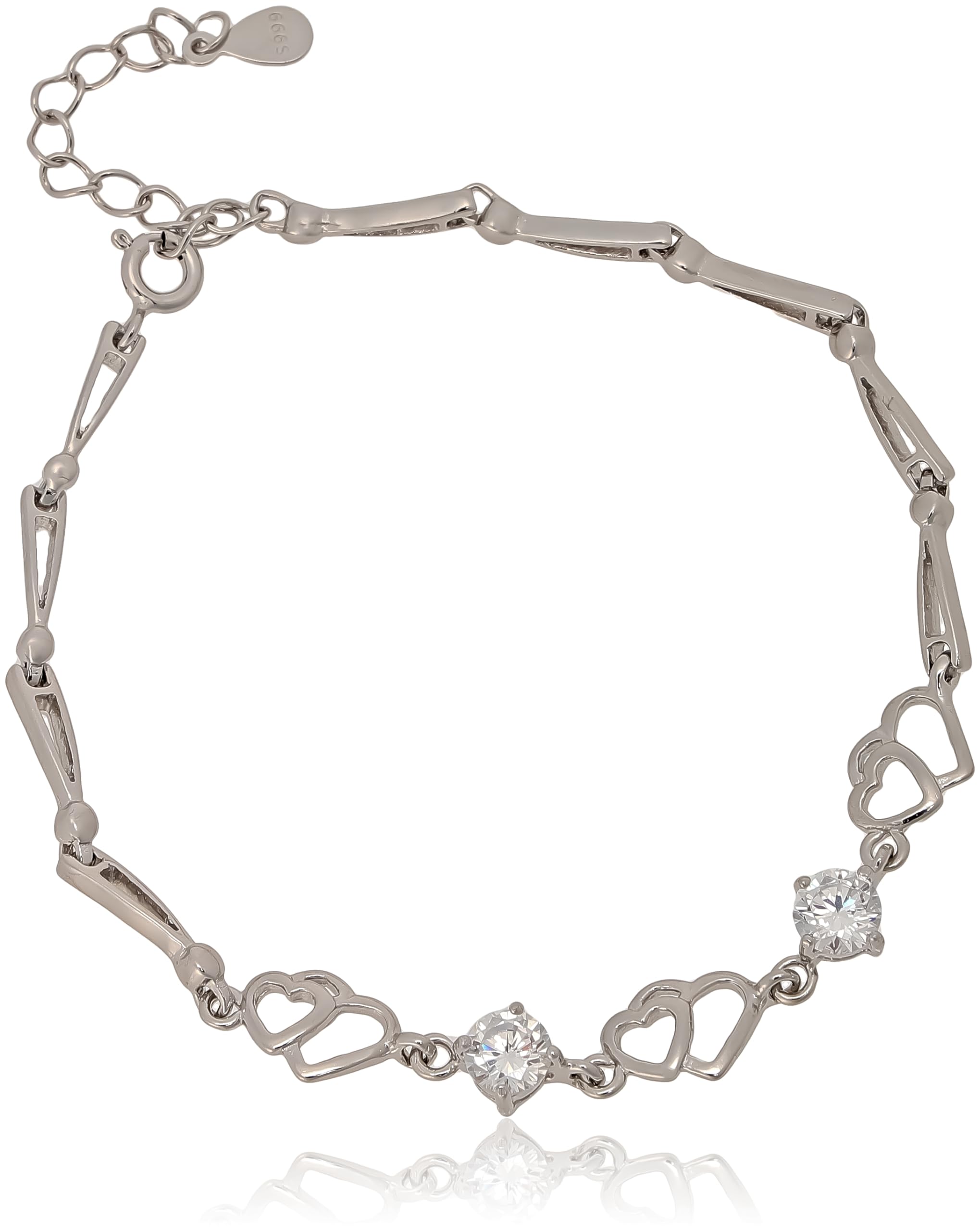 

[Variable Cheap] S999 Silver Bracelet 6B-R-20