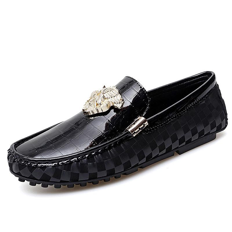 Fashion Designer Mens Genuine Leather Boys Teens Luxury Brand 35~48 Casual Brand Shoes for Men Women Driving Male Moccasin Flats Loafers