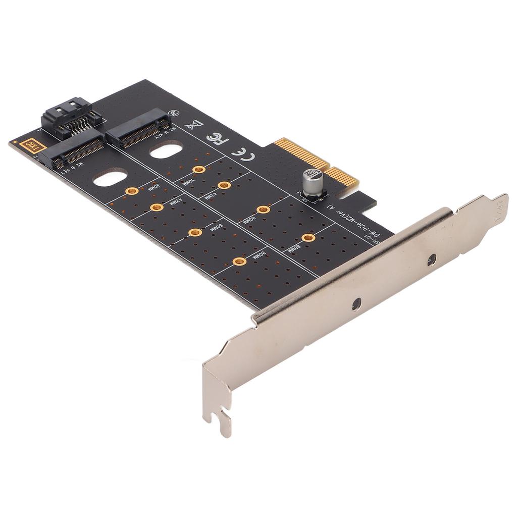 M.2 To Pcie Adapter PCB Porous Dual M.2 PCIE Adapter Expansion Card for SATA PCIE NVMe SSD