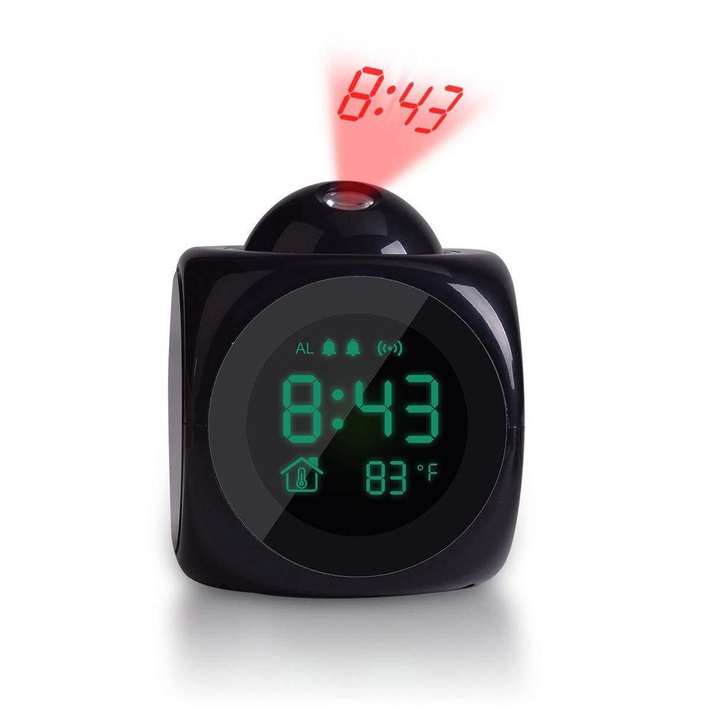 English Voice Projection Alarm Clock with Personality for Bedroom