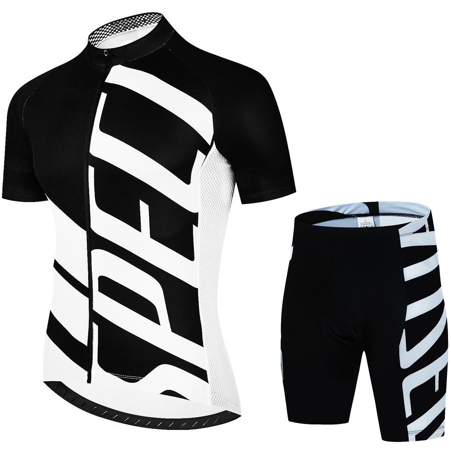Tour De France Team Cycling Jersey & Pants Set Men's Short Sleeve Summer Bike Clothing Breathable Quick Dry Outdoor Road Bicycle