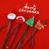 4pieces Cats Interactive Stick Toy Cute Tassels Wand Christmas Themed Colorful Cats Playing Teaser Toy Chaseing Toy