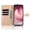 Pro Oukitel C60 Pro/C60 Peněženkové pouzdro Vzor teček Ražba PU kůže Kryt na telefon s poutkem na zápěstí