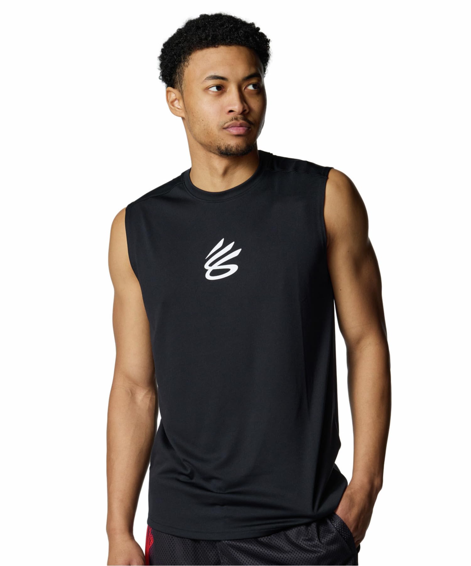 

Under Armour CURRY Tech Logo Sleeveless Black Multi Color L T-Shirt