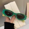 Vintage Cat Eye Frame Sunglasses Women's Men's Sun Glasses Fashion Luxury  Design Eyewear Outdoor Cycling Eyewear UV400
