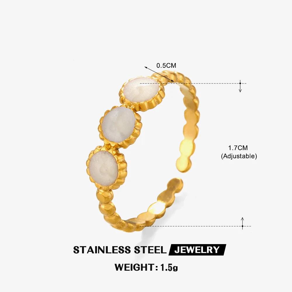 Sell Well In Europe America Wide Version Pearl Rings for Women Exaggerate Chunky Fashion Statement Jewelry Ring Trend Gift
