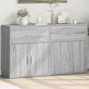 VidaXL Buffets 2 pcs sonoma gris 60x31x70 cm bois d'ingénierie, armoire de rangement, meuble d'entrée, meuble d'appoint 3276551