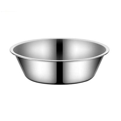 Durable Large Capacity Dog Bowl Stainless Steel Non-rust Cat Water Feeder Bowls Silver Pet Food Container Indoor