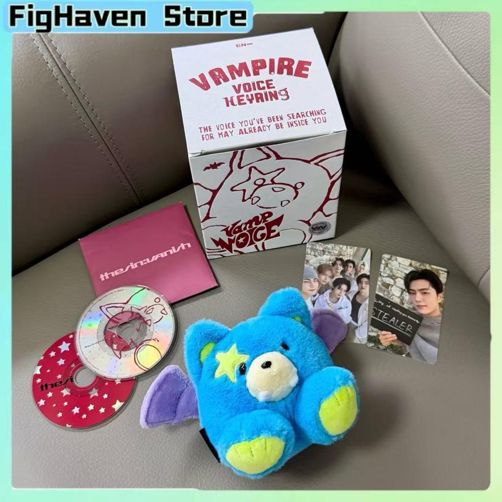 ENHYPEN THE SINVANISH Voice Doll Plush Keychain Cute Soft Animal Keyring Idol Album Merch For Fans Birthday Gift